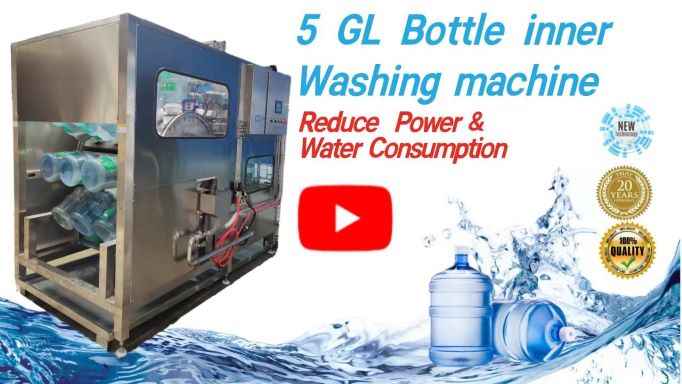 5 Gallon Bottle internal washing machine