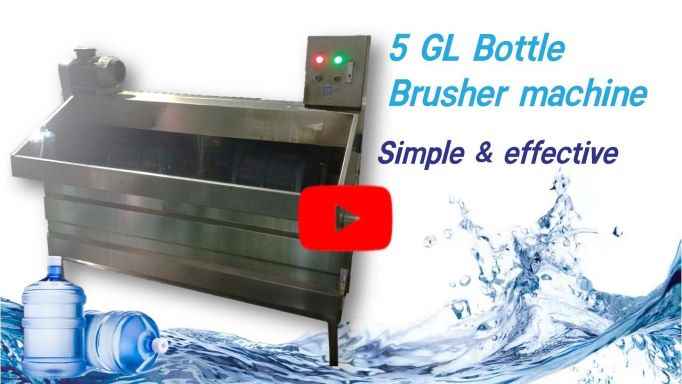 Semi-automatic, 19 liter /5 gallon water-bottle Brusher